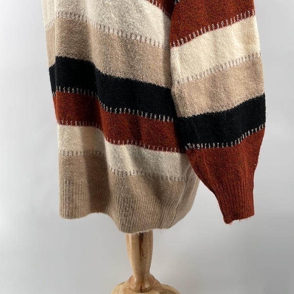 Pink Martini Neutral Sweater Metallic Thread Oversized Cozy Boutique Xs NWT - Picture 11 of 11